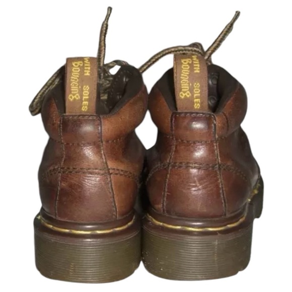 Dr Martens Boots Vintage 90's Brown Doc Grunge Indie Alt Chunky Whimsygoth y2k 6 - Picture 11 of 16